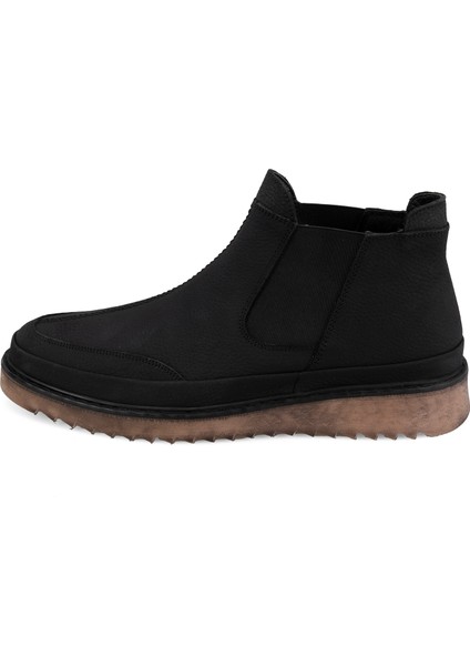 Aniana Siyah Erkek Deri Chelsea Bot modelleri