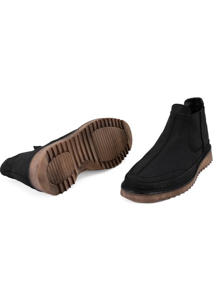 Aniana Siyah Erkek Deri Chelsea Bot indirimleri