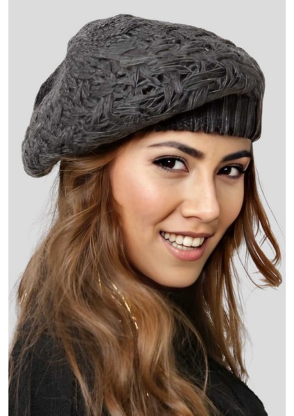 Kadın Örgü Triko Ressam Bere modelleri