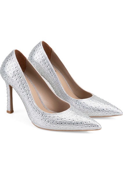 Mirana Gümüş Kadın Klasik Deri Ayakkabı