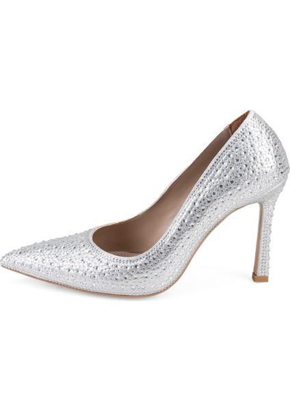 Mirana Gümüş Kadın Klasik Deri Ayakkabı fırsatları