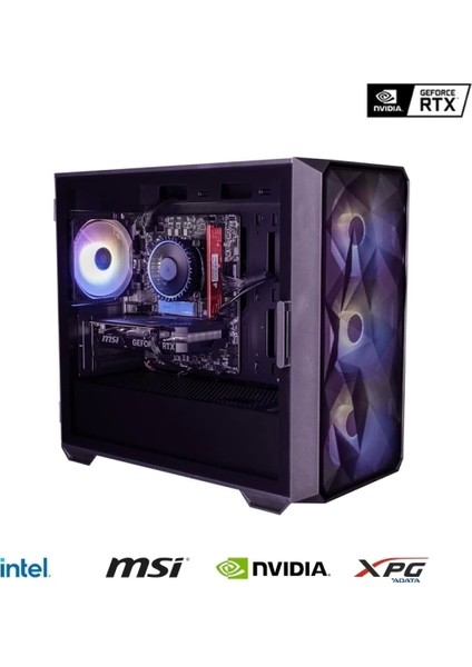 Ftv-Z1 Intel Core I5 12400F 16GB Ddr4 512GB Nvme Rtx 4060 Gaming Hazır Sistem