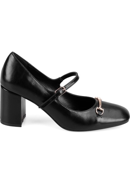 Moia Siyah Kadın Klasik Topuklu Deri Ayakkabı fiyatları