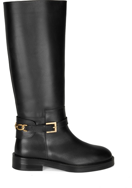 Kadın Siyah Deri Çizme fiyatları