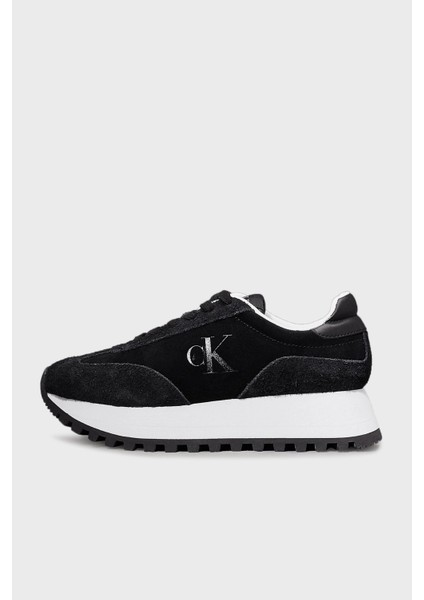 Calvin Klein Süet Logolu Kalın Tabanlı Sneaker Ayakkabı YW0YW015740GM Bayan Ayakkabı YW0YW01574 0gm