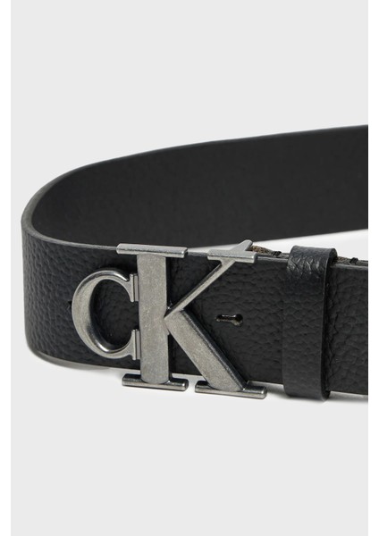 Calvin Klein  Deri Logolu Kemer K50K512088BEH Erkek Kemer K50K512088 Beh