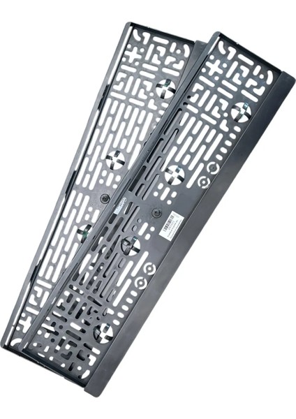 2 Adet Plastik Yazısız Plaka Altlığı Geçme Plakalık 53CMX17CM Standart Uzun Tip