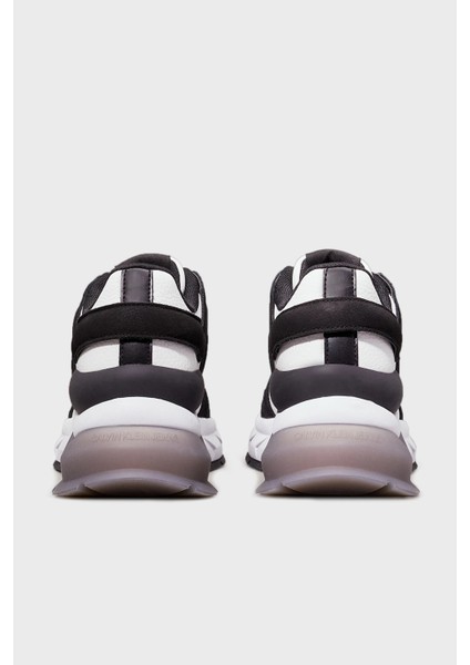 Logolu Deri Platform Taban Sneaker Ayakkabı YW0YW015770GM Bayan Ayakkabı YW0YW01577 0gm