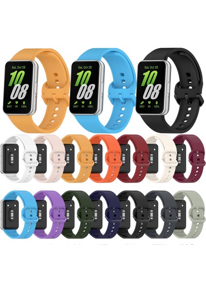 -Samsung Galaxy Fit 3 Için Düz Renk Kayış (Yurt Dışından)