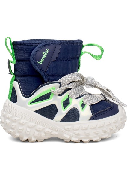 BNI-11077 Patik Erkek Çocuk Düz Bot Lacivert