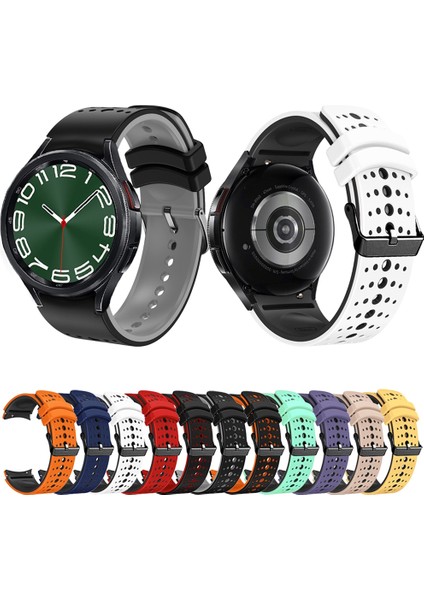 -Samsung Galaxy Watch 6 Için Iki Renkli Kayış (Yurt Dışından)