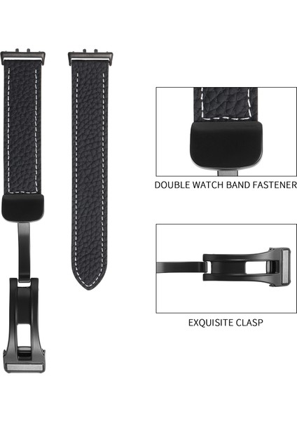 -Samsung Galaxy Fit 3 Için Litchi Doku Kayışı (Yurt Dışından)
