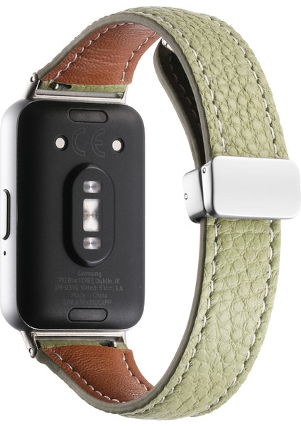 -Samsung Galaxy Fit 3 Için Iki Tonlu Deri Kayış (Yurt Dışından)