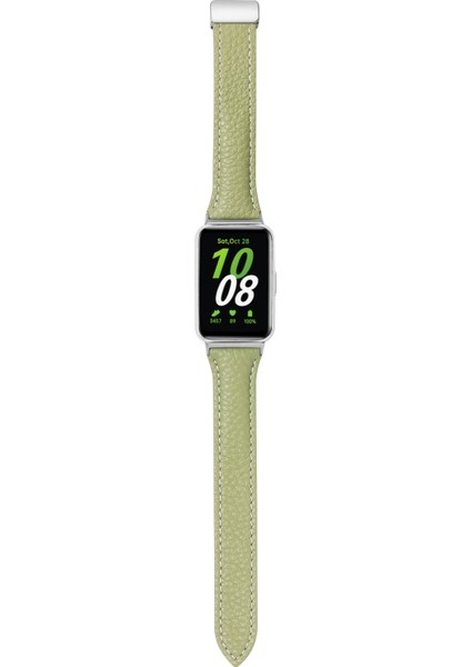 -Samsung Galaxy Fit 3 Için Iki Tonlu Deri Kayış (Yurt Dışından)