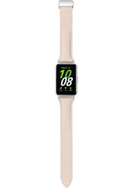 -Samsung Galaxy Fit 3 Için Iki Tonlu Deri Kayış (Yurt Dışından)