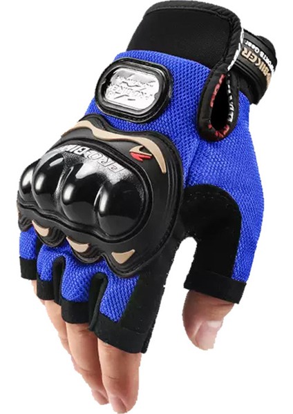 Erkek Motosiklet Eldiveni Mavi M Beden (Yurt Dışından)