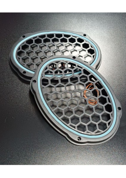 Buzmavisi Neon Işıklı 6x9 Oval Hoparlör ve Midrange Kapağı 1takım (2ADET)