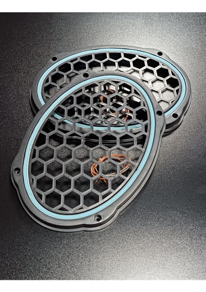Buzmavisi Neon Işıklı 6x9 Oval Hoparlör ve Midrange Kapağı 1takım (2ADET)