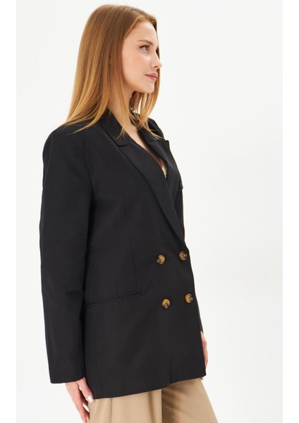 Kadın Düğmeli Oversize Blazer Ceket 2025-T0103 indirimleri