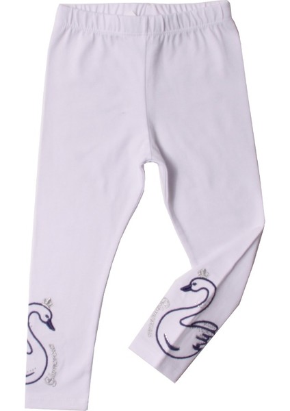 Kız Çocuk Nakışlı Tayt