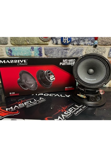 Massive 16 cm Midrange BS6TX Modeli 120 Rms 350 Wat