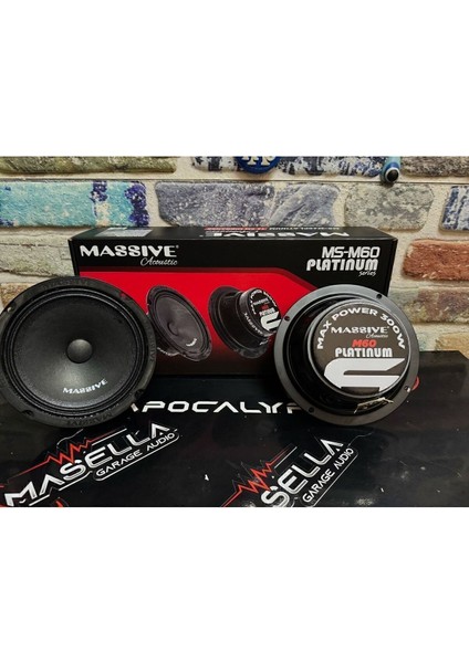 Massive 16 cm Midrange BS6TX Modeli 120 Rms 350 Wat