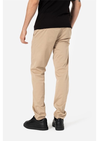 Erkek Rahat Kesim Normal Bel Düz Paça 5 Cepli Gabardin Dokuma Esnek Kumaş Chıno Pantolon Sıena Kum Beji B03.241.497 fırsatları