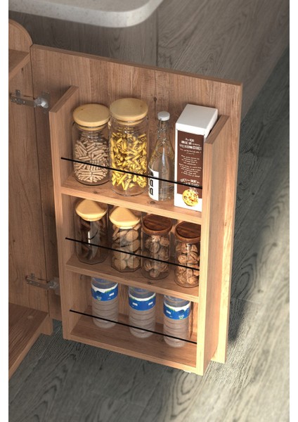 Çok Amaçlı Dolap Gökçe Erzak Dolabı Kiler Dolabı Mutfak Dolabı Çam fırsatları