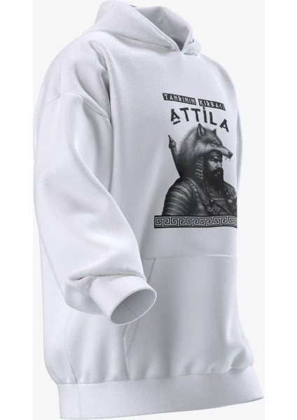 Tanrının Kırbacı Attila Tasarımlı Unisex Hoodie