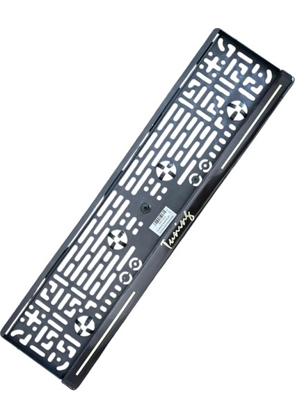 2 Adet Plastik Tuning Yazılı Plaka Altlığı Geçme Plakalık 53CMX13CM Standart Uzun Tip