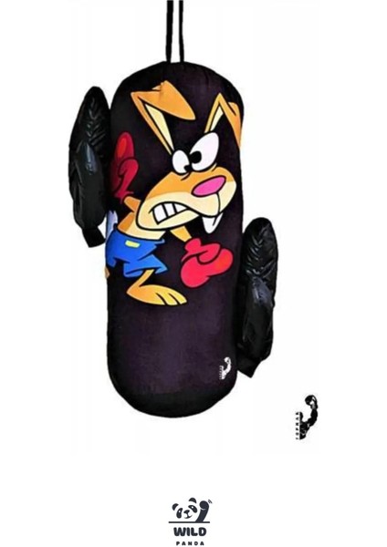 Çocuklar Için Özel 45X18 Kum Torbası ve Boks Eldiven Seti