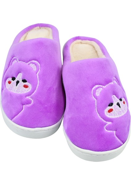 Silikon Comfortline Kaydırmaz Taban Içi Kürklü Üşümeyen Ayaklar Kadifemsi Doku Narin Kadın Terlik