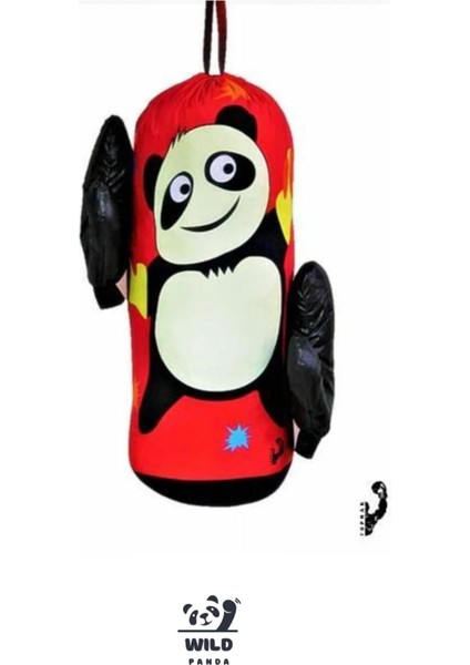 Çocuklar Için Özel 45X18 Kum Torbası ve Boks Eldiven Seti