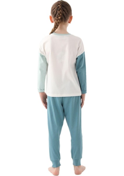 Snoopy Kız Çocuk Krem Pijama Takımı 1615