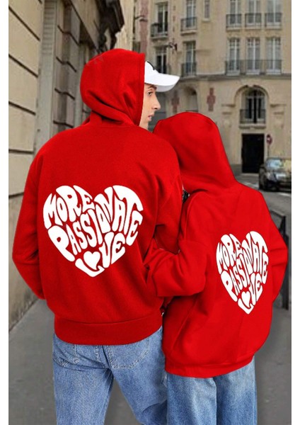 More Love Baskılı Pamuklu Oversize Sweatshirt fiyatları