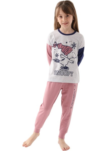 Snoopy Kız Çocuk Karmelanj Pijama Takımı 1615 fiyatları