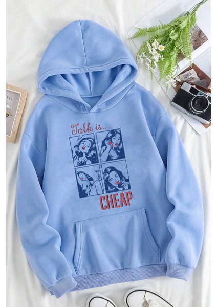 Cheap Baskılı Oversize Sweatshirt