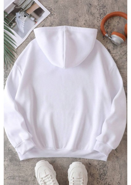 Uygun Tarz New York Baskılı Oversize Sweatshirt