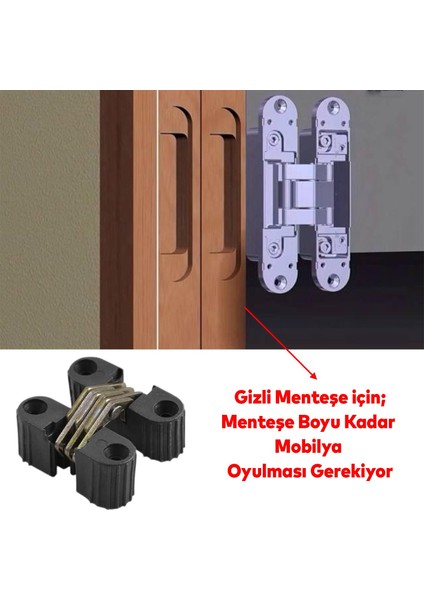Siyah Gizli Gömme Plastik Menteşe 2 Adet Dolap Kapak Mobilya Katlanır Masa Menteşesi Sol Sağ Uyumlu