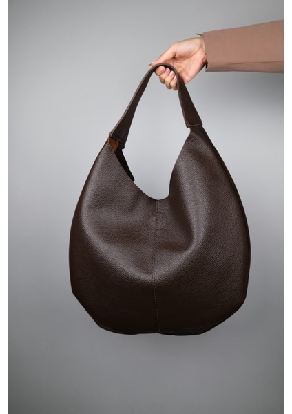 Puja Kahve Cilt Kahve Süet Deri Kadın Omuz Çantası fırsatları