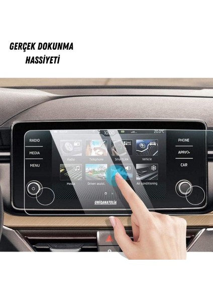 Skoda Kamiq Navigasyon ve Digital Gösterge Panel Uyumlu Nano Ekran Koruyucu fiyatları