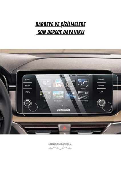 Skoda Kamiq Navigasyon ve Digital Gösterge Panel Uyumlu Nano Ekran Koruyucu modelleri