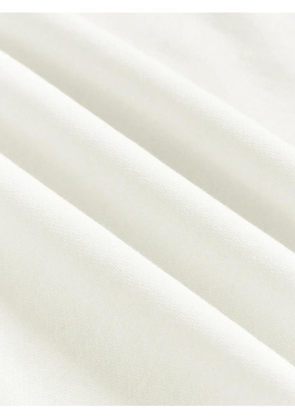 Oversize Bisiklet Yaka Basic You Are Baskılı Sweatshirt - Ekru modelleri