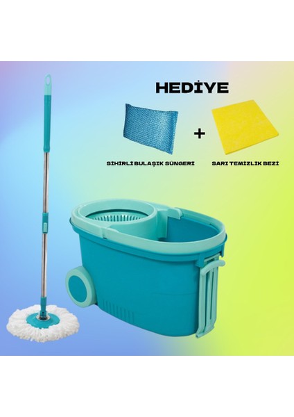 Technoe Motek Mt-10 Comfort Mop Tekerlekli Taşıma Saplı Mop + Temizlik Seti