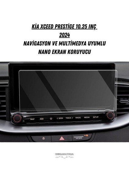 Kia Xceed Prestige 10.25 Inç 2024 Navigasyon ve Multimedya Uyumlu Nano Ekran Koruyucu