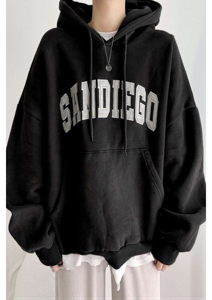 Uygun Tarz Sandiego Baskılı Oversize Sweatshirt fiyatları