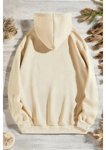 Present Baskılı Oversize Sweatshirt