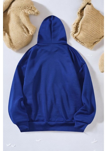 Mind Life Vibes Baskılı Oversize Sweatshirt