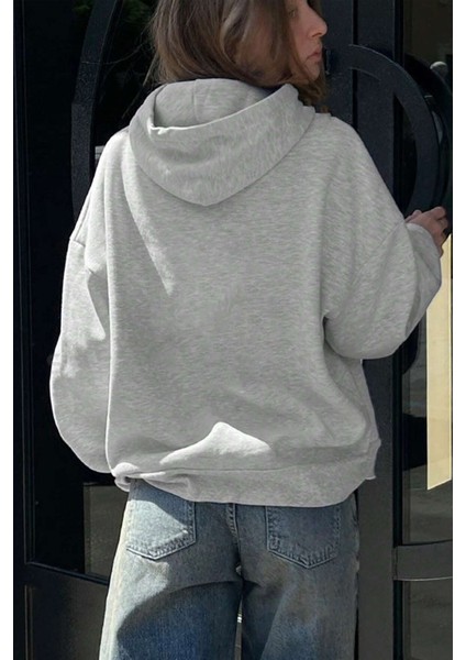 Uygun Tarz Eteinal Light Baskılı Oversize Sweatshirt fiyatları