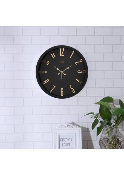 Siyah Modern Pleksi Büyük Boy Duvar Saati 40X40 cm modelleri